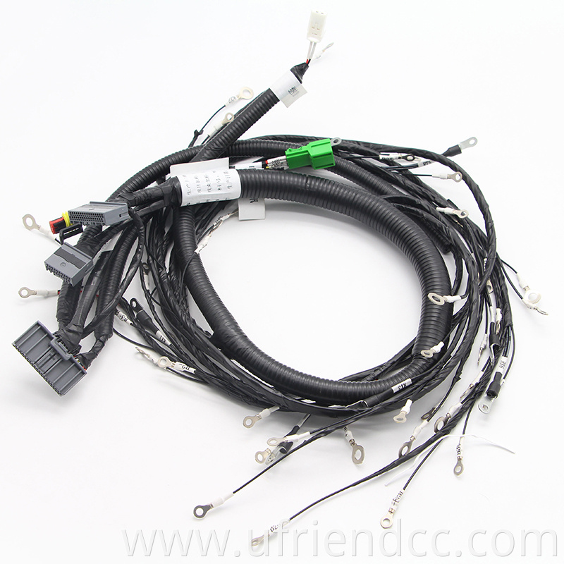 Heat Resistant Custom Cable Assembly Molex JST TE LVDS Automotive Engine Wire Harness